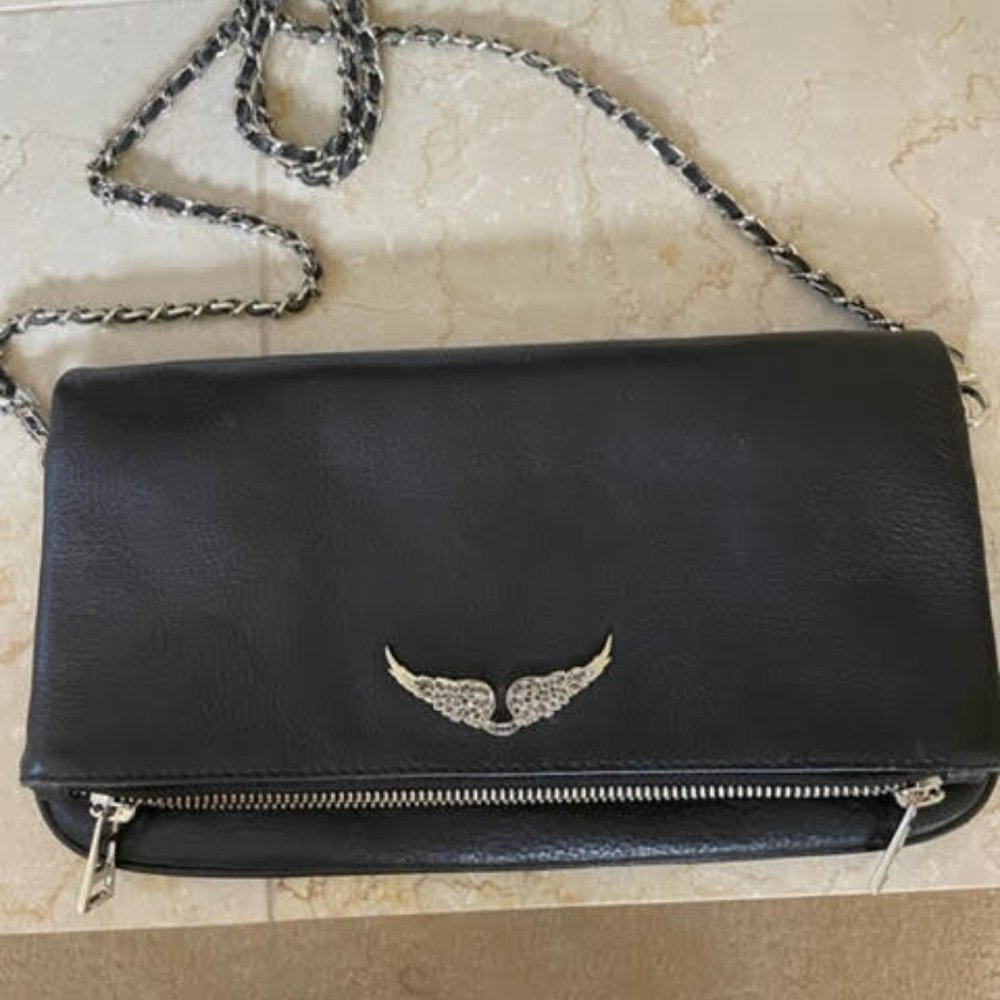 ZADIG & VOLTAIRE Rock Swing Two Chains Crossbody Bag